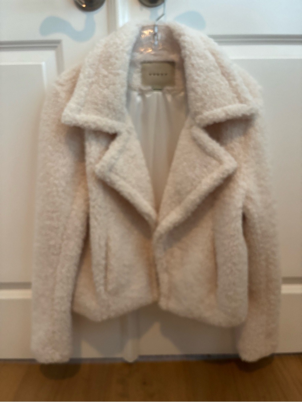 Blank NYC Cozy Cream Faux Sherpa Jacket